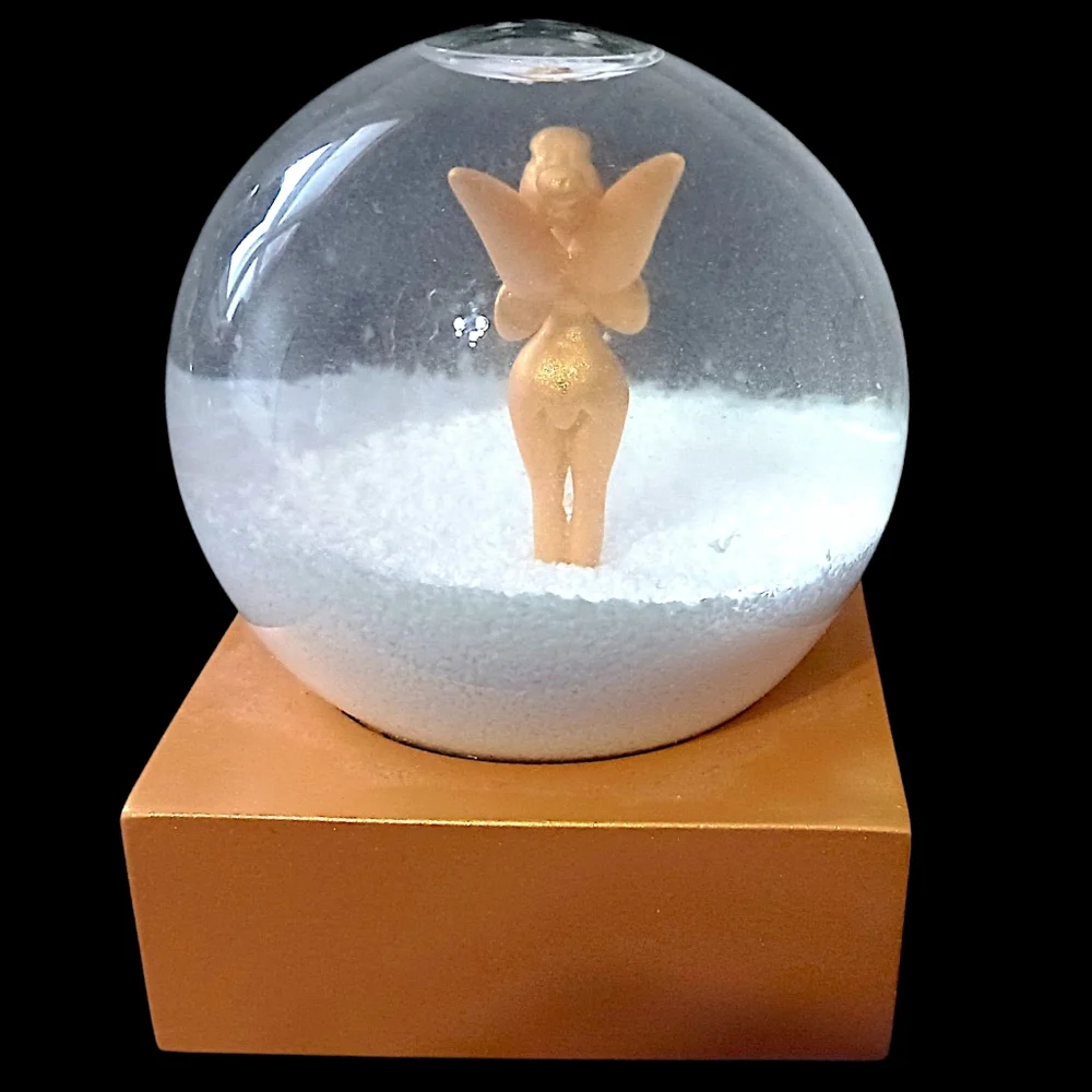 Disney Tinker Bell Snowglobe Tink 2021‎ Christmas Xmas Holiday Peter Pan Golden